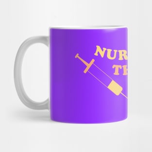 Nurses call the shots yellow Mug